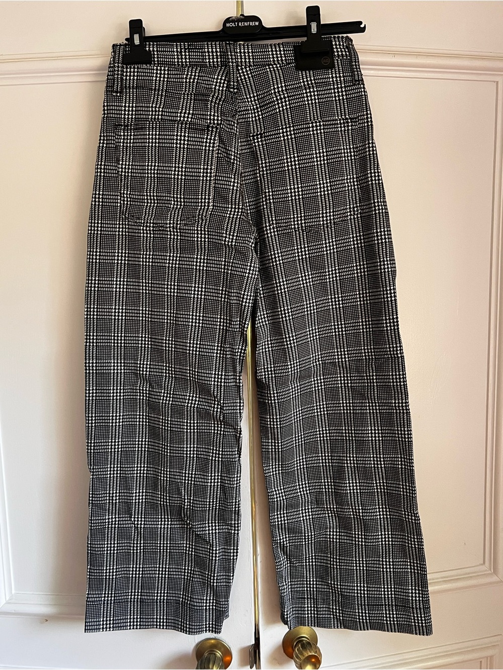 Ag Adriano Goldschmied Black and White Plaid Long Bermuda Type- Pants - Picture 5 of 10